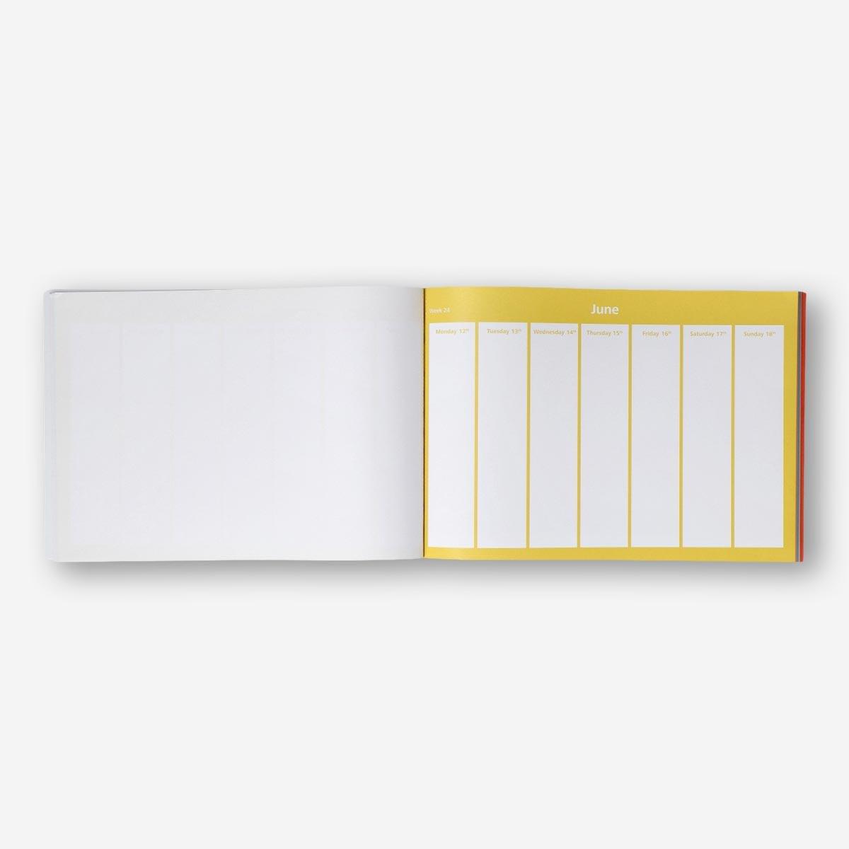 Blue weekly planner