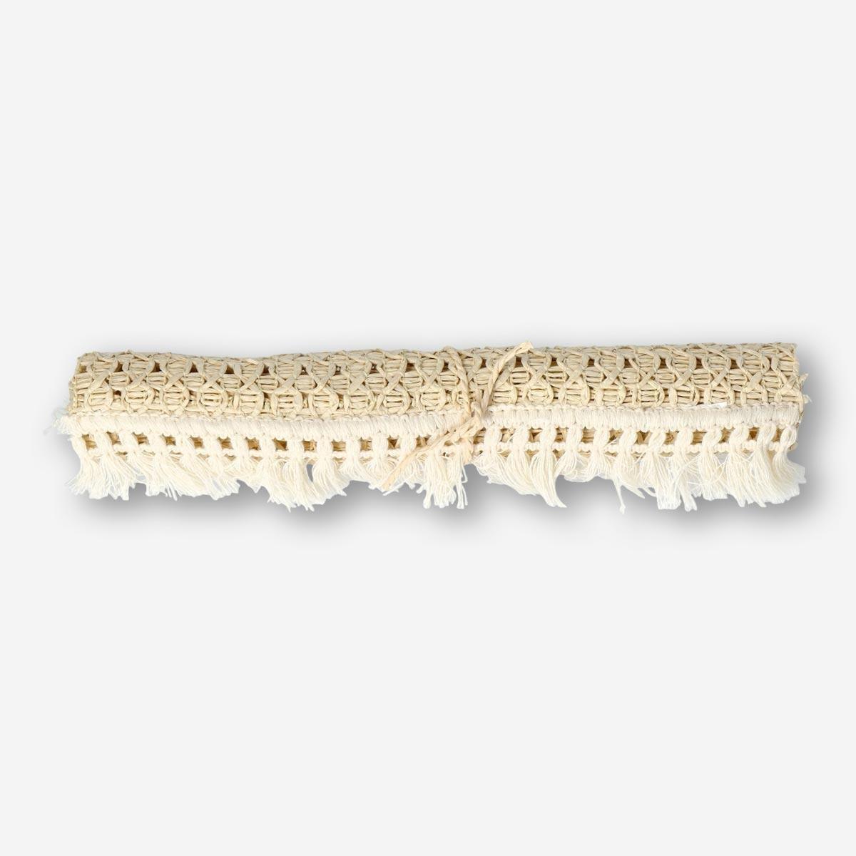 Brown wool place mat