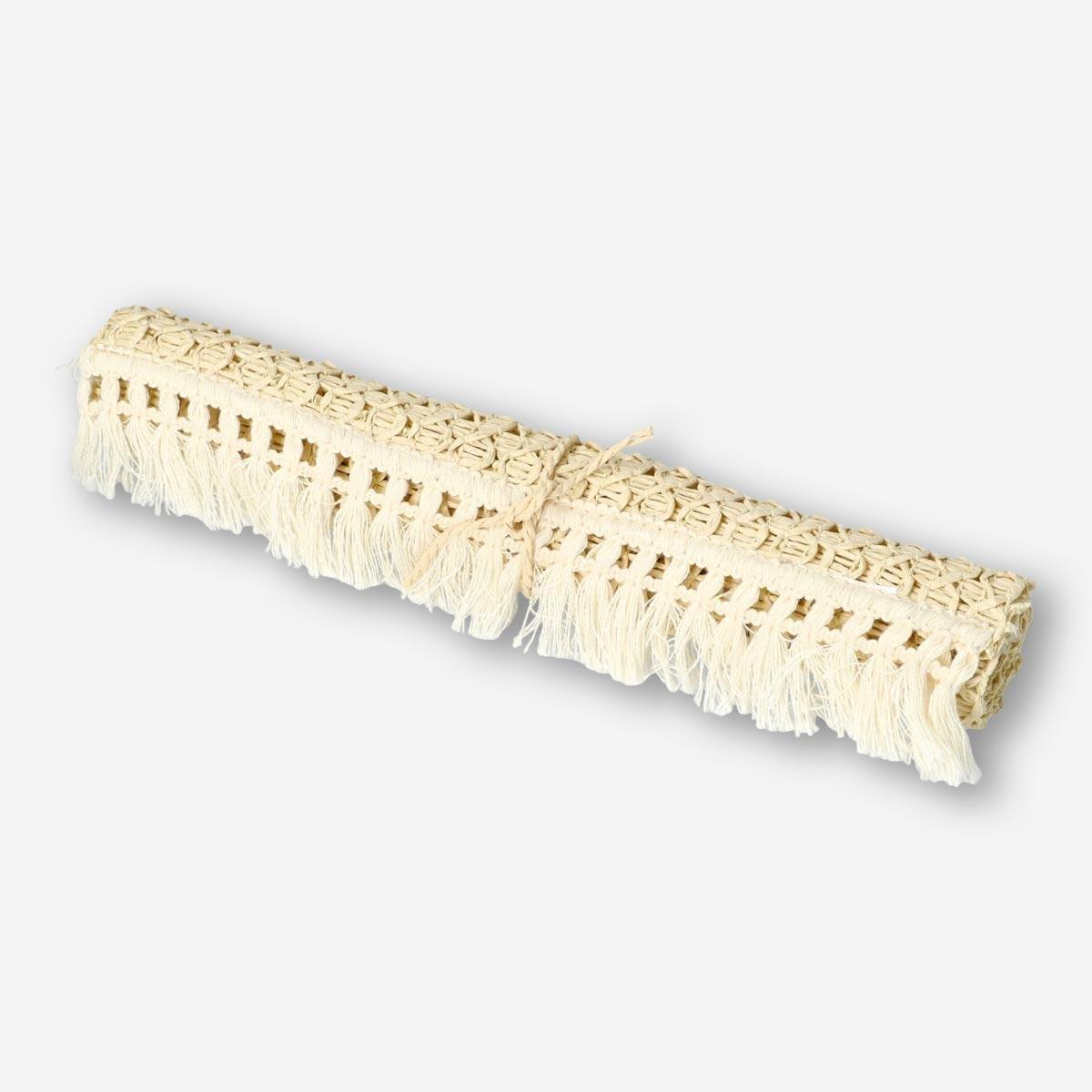Brown wool place mat