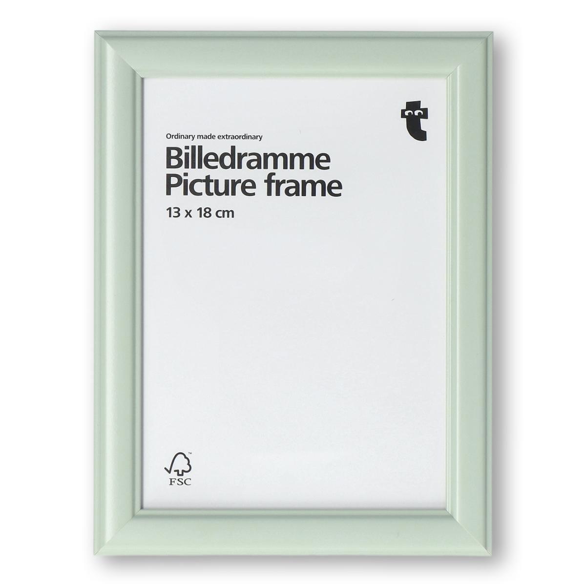 Blue picture frame. 13 x 18 cm