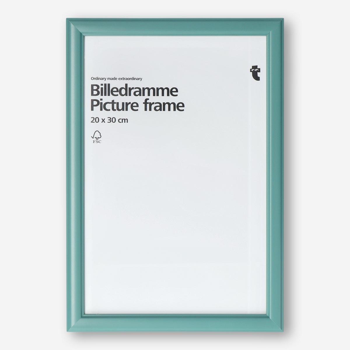 Turquoise picture frame. 20x30 cm