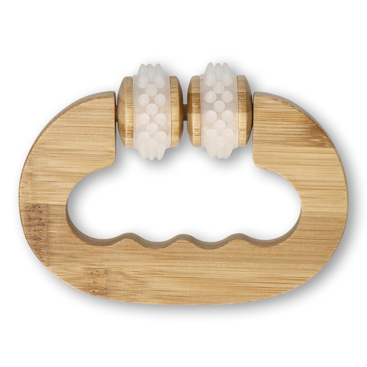 Wooden massage roller