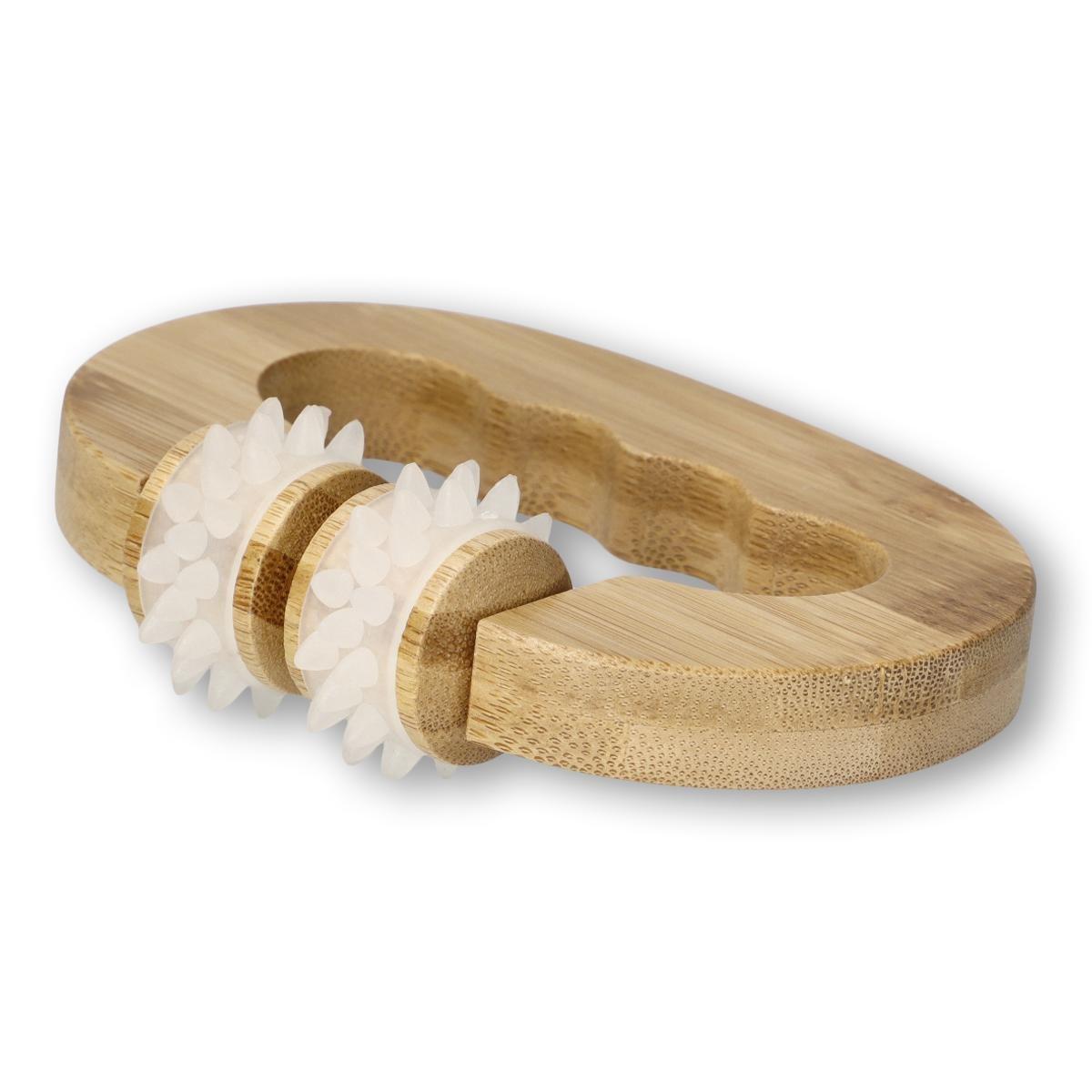 Wooden massage roller