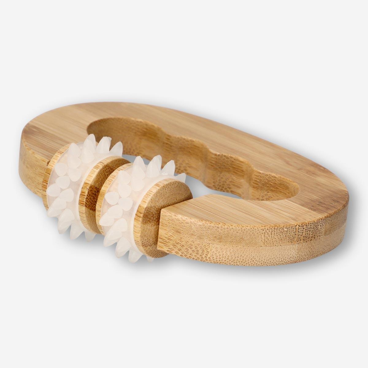 Wooden massage roller