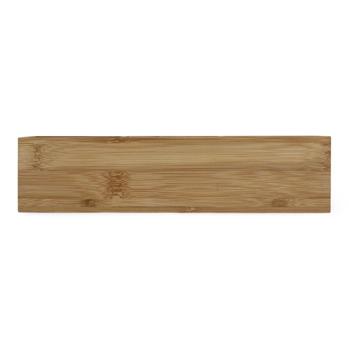 Brown wooden organizer tray