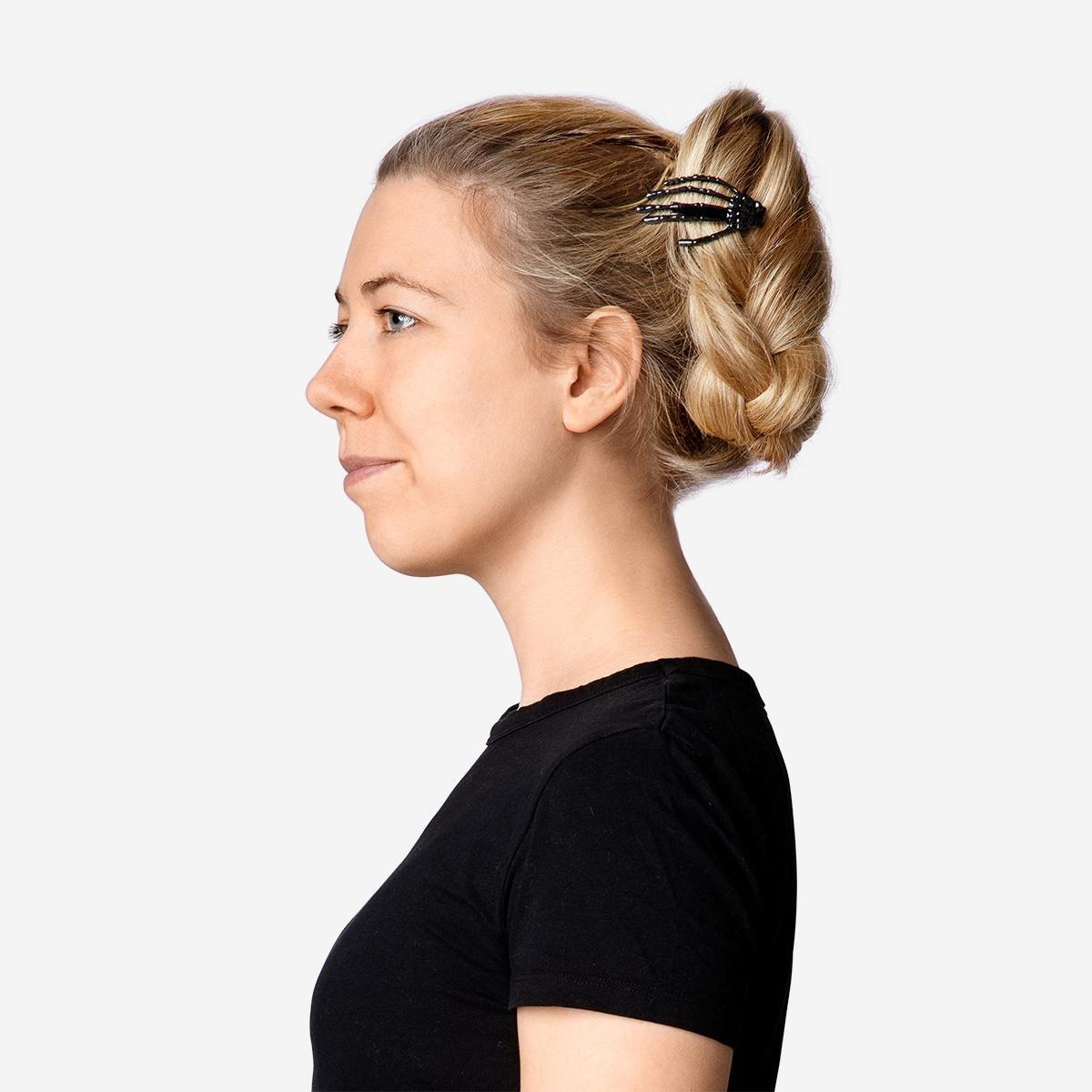 Black Skeleton Hair Clip