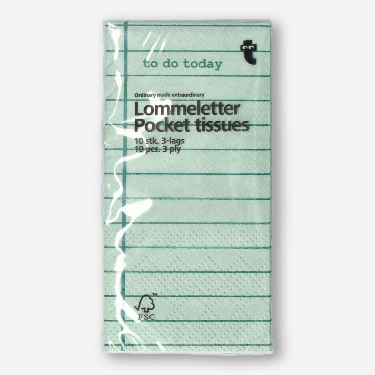 Turquoise pocket tissues