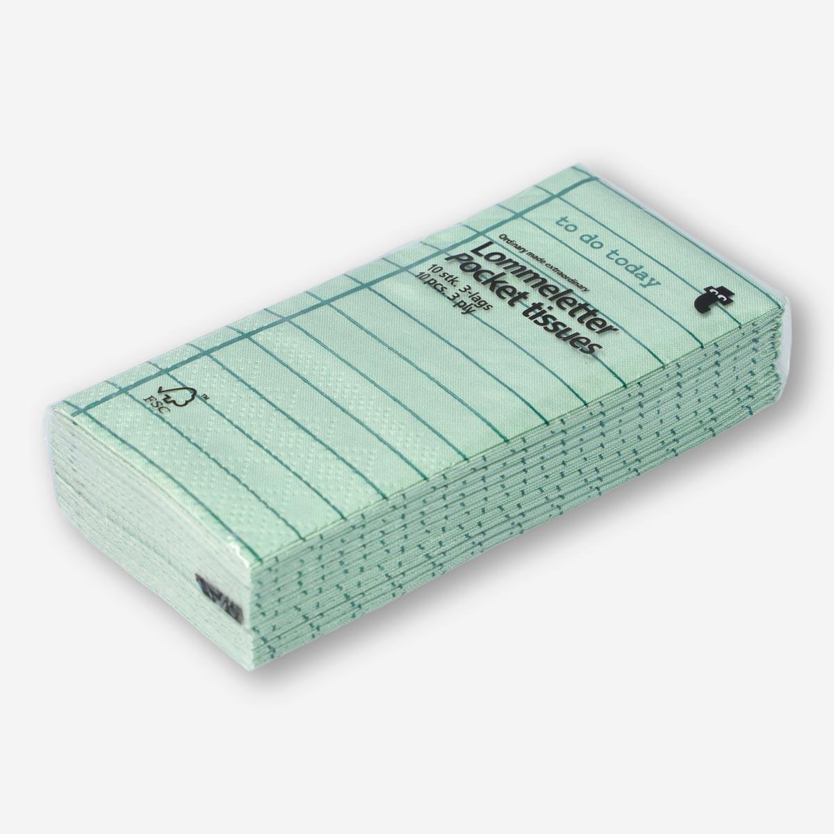 Turquoise pocket tissues