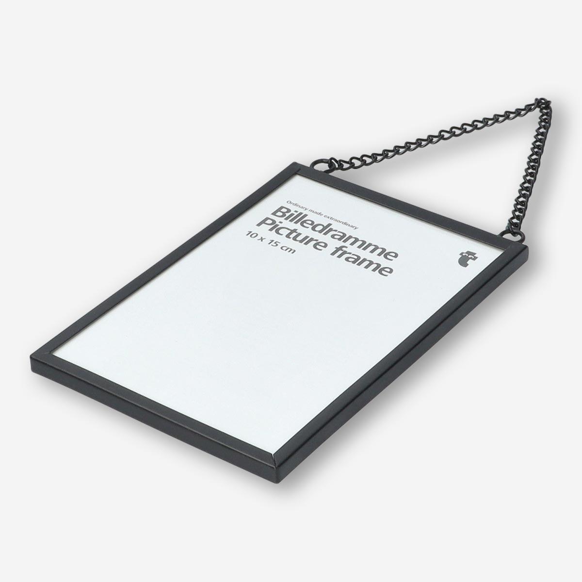 Black picture frame. 10 x 15 cm