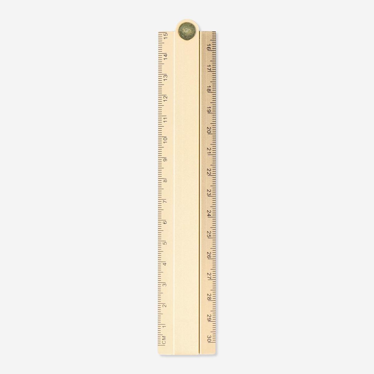 Metal ruler. foldable