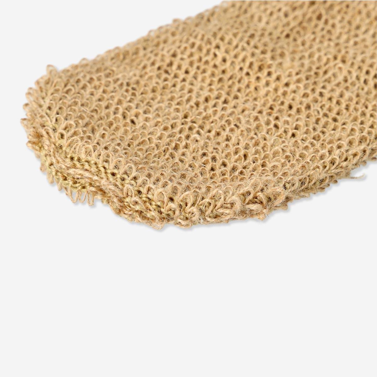 Jute Exfoliating glove