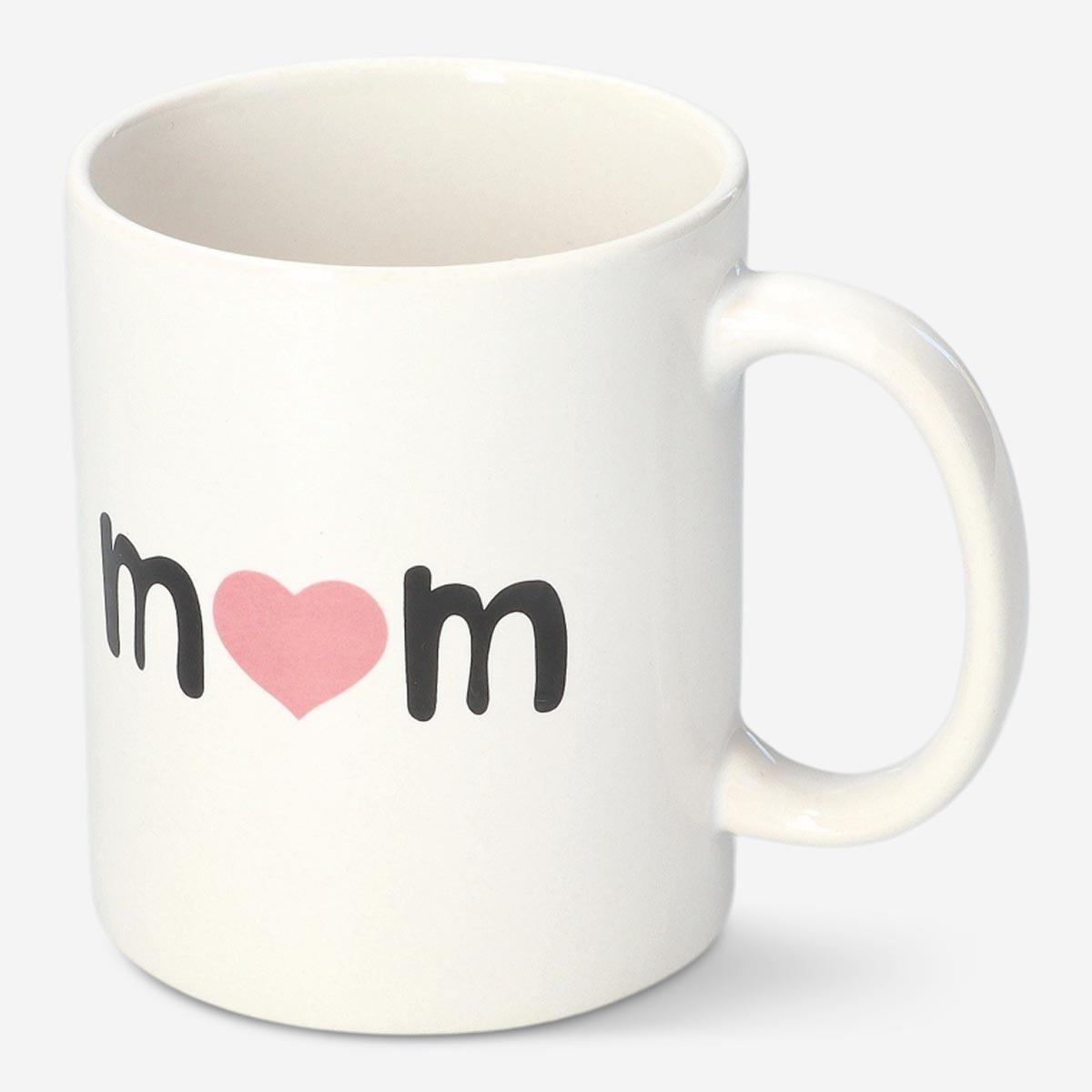 White mom mug