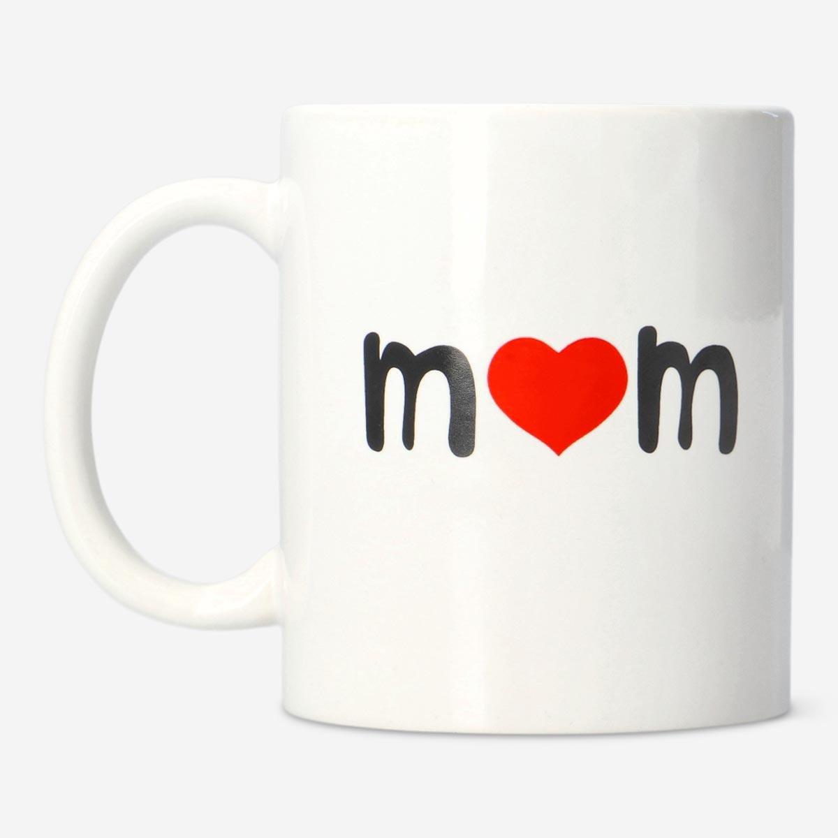 White mom mug