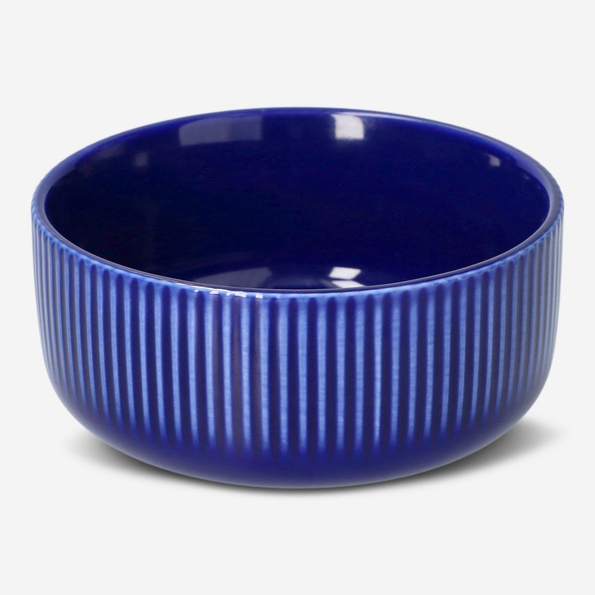 Blue ceramic bowl