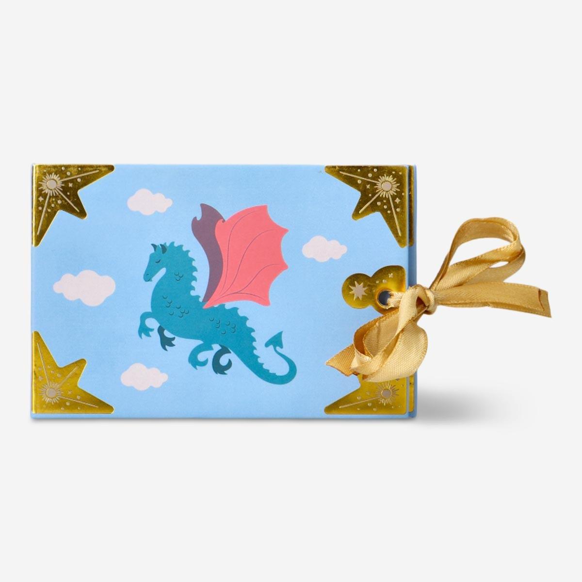 Multicolour play box with dragons