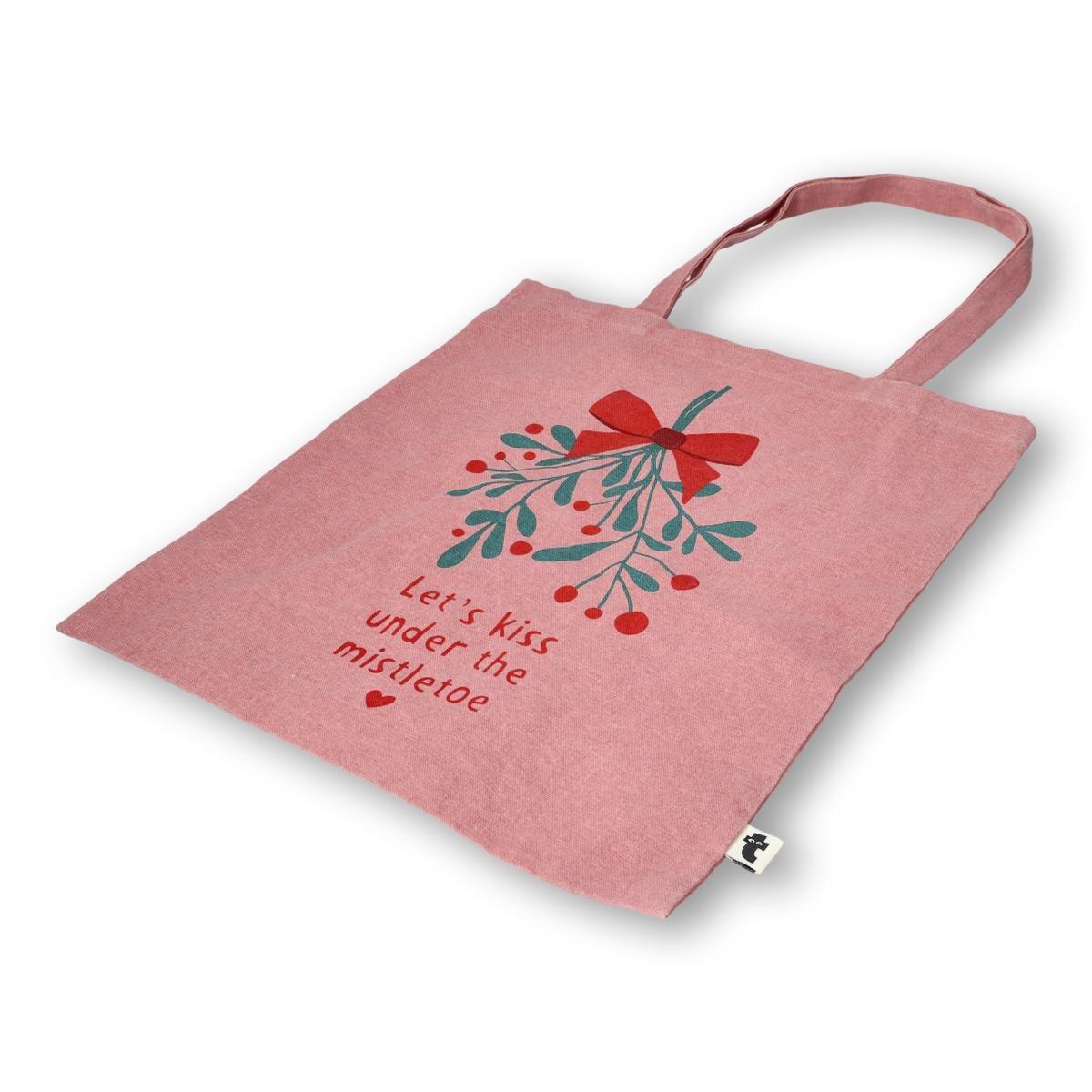 Pink tote bag