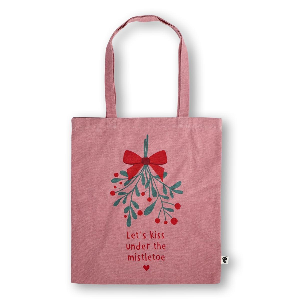 Pink tote bag