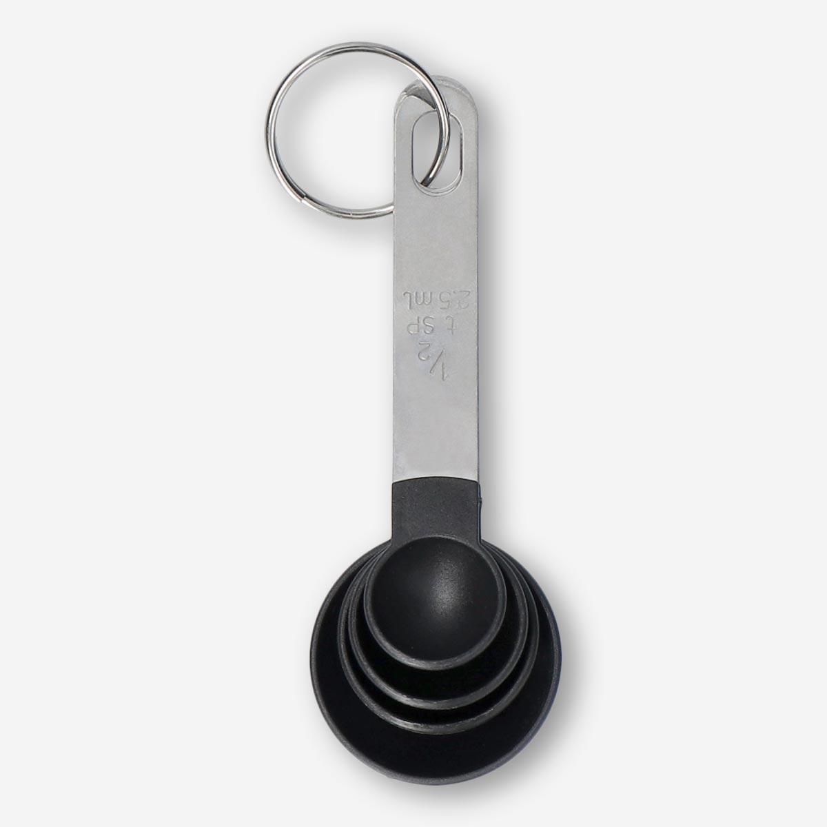 Black measuring spoons