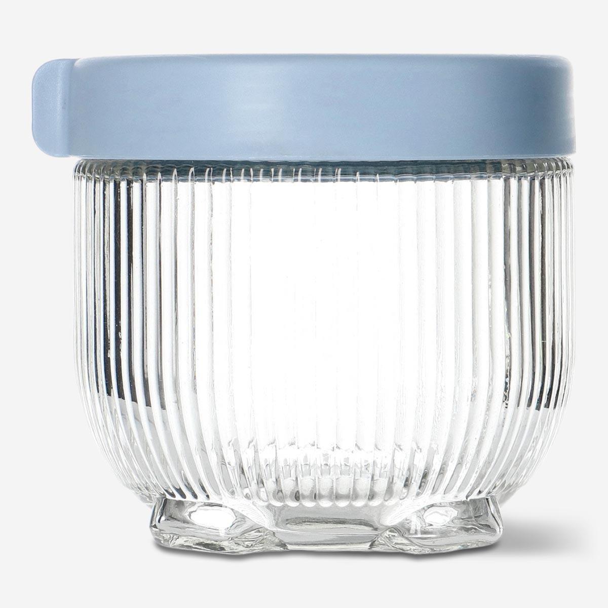 Glass storage jar