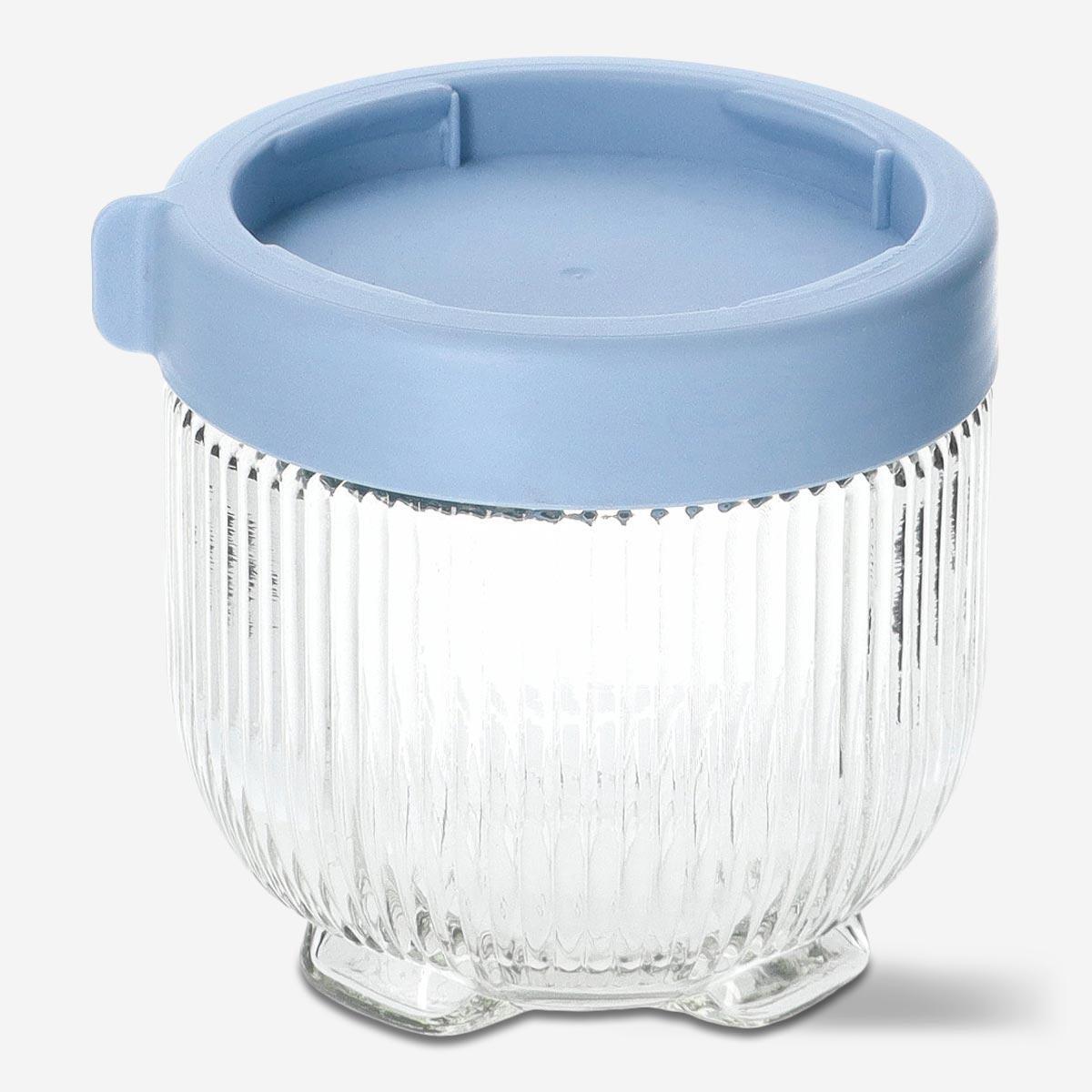 Glass storage jar