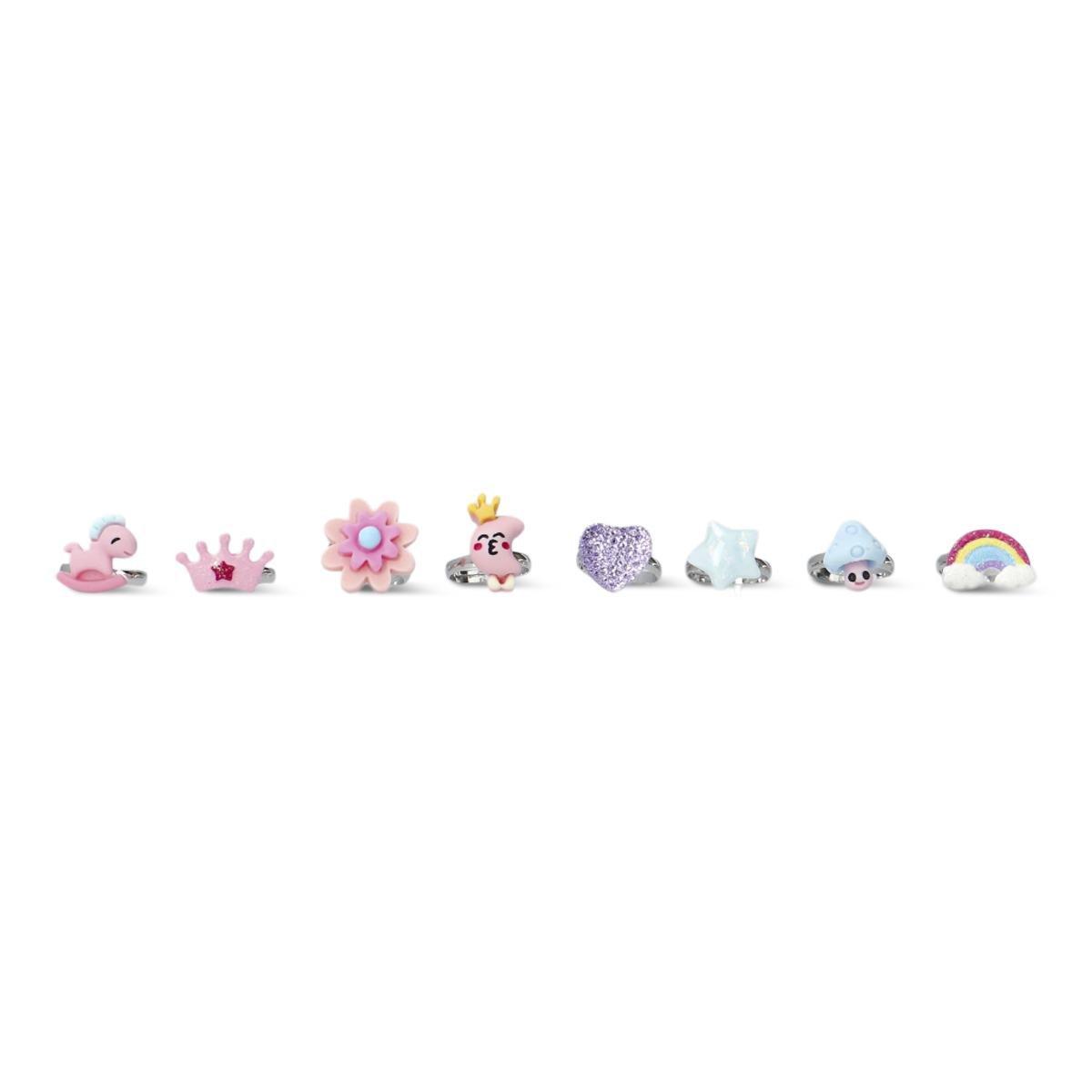 Multicolour rings children size 42-44