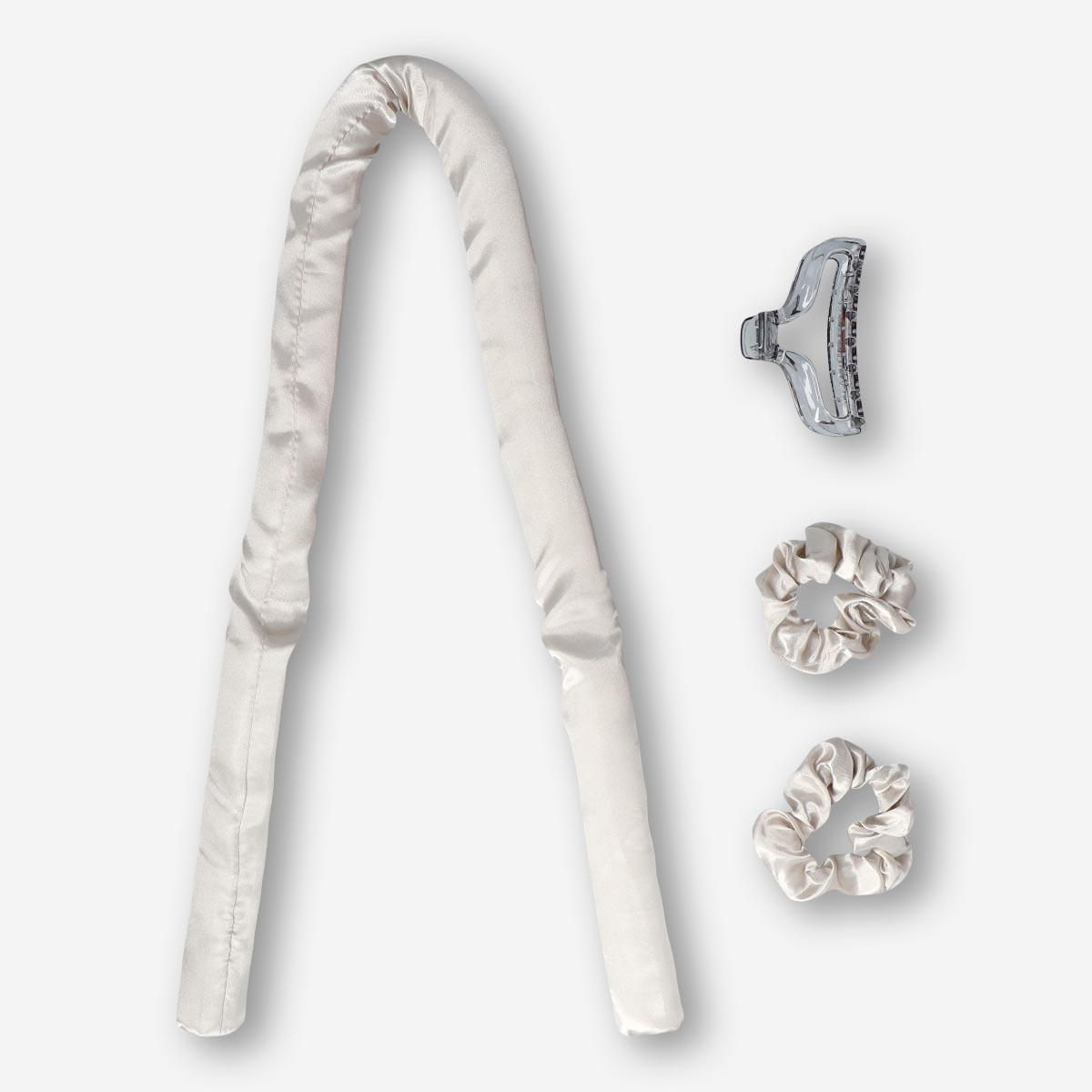 White hair curling kit