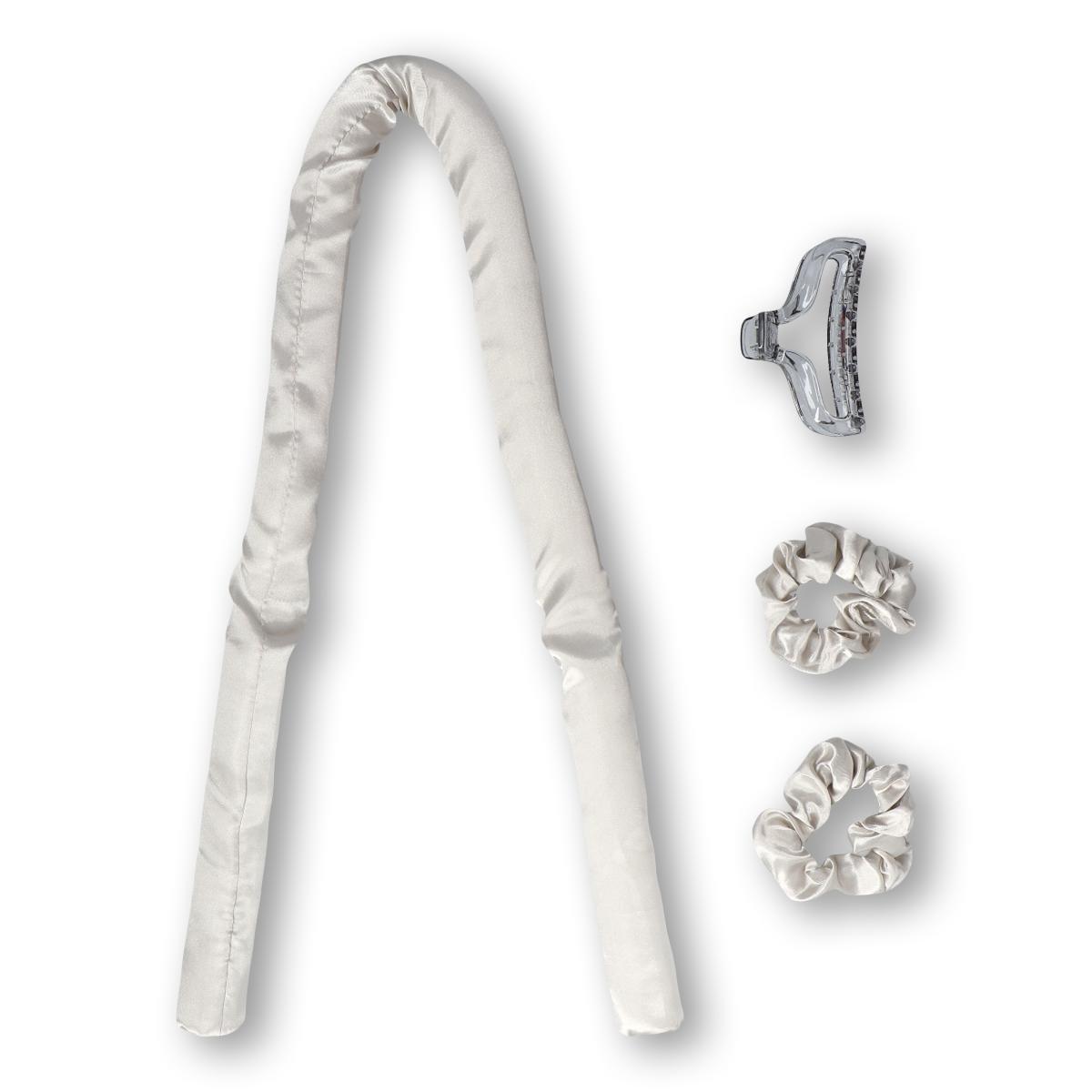 White hair curling kit