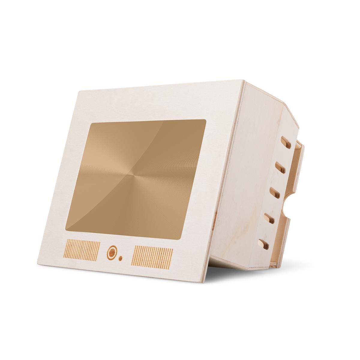 Multicolour smartphone tv magnifies