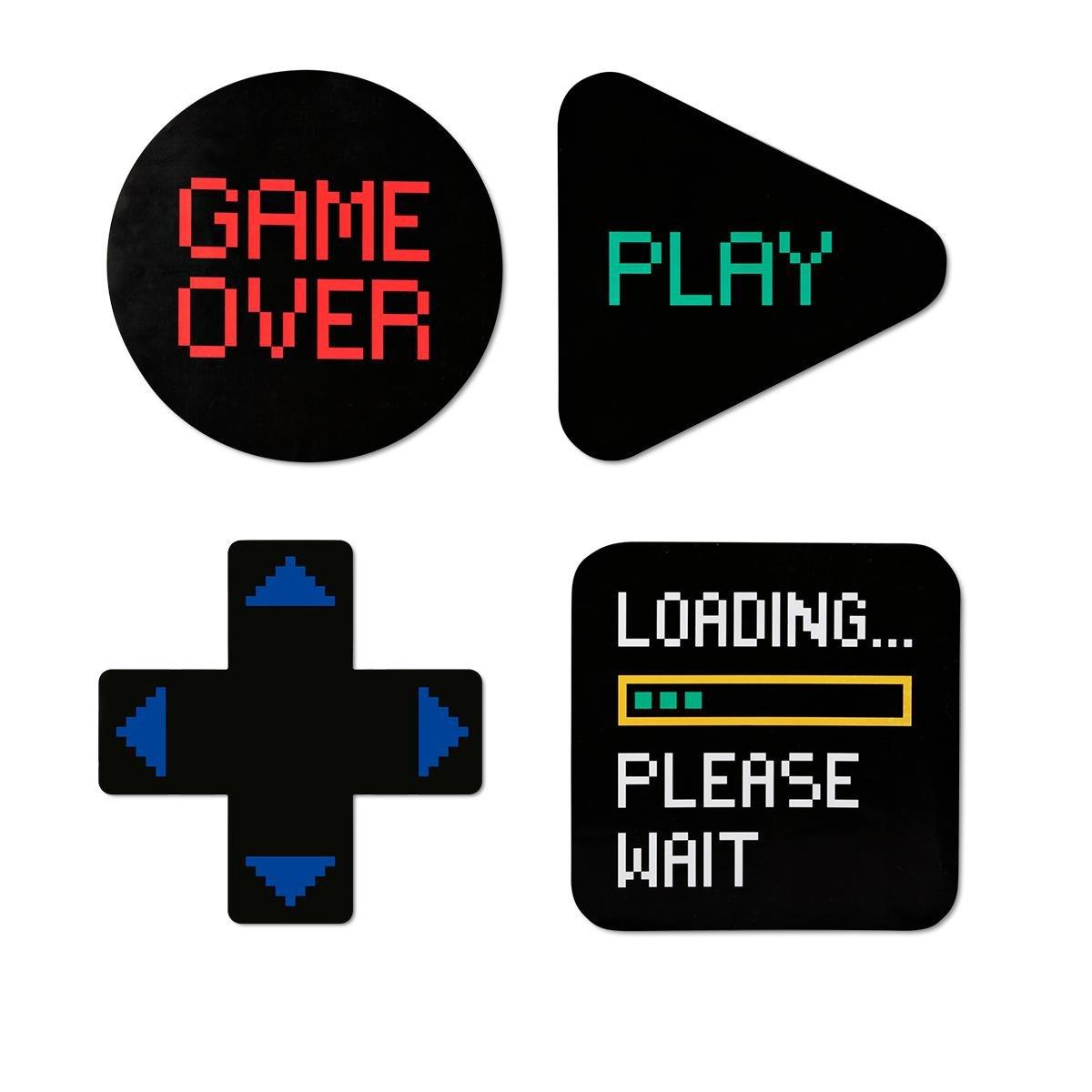 Black wall stickers. 4 pcs