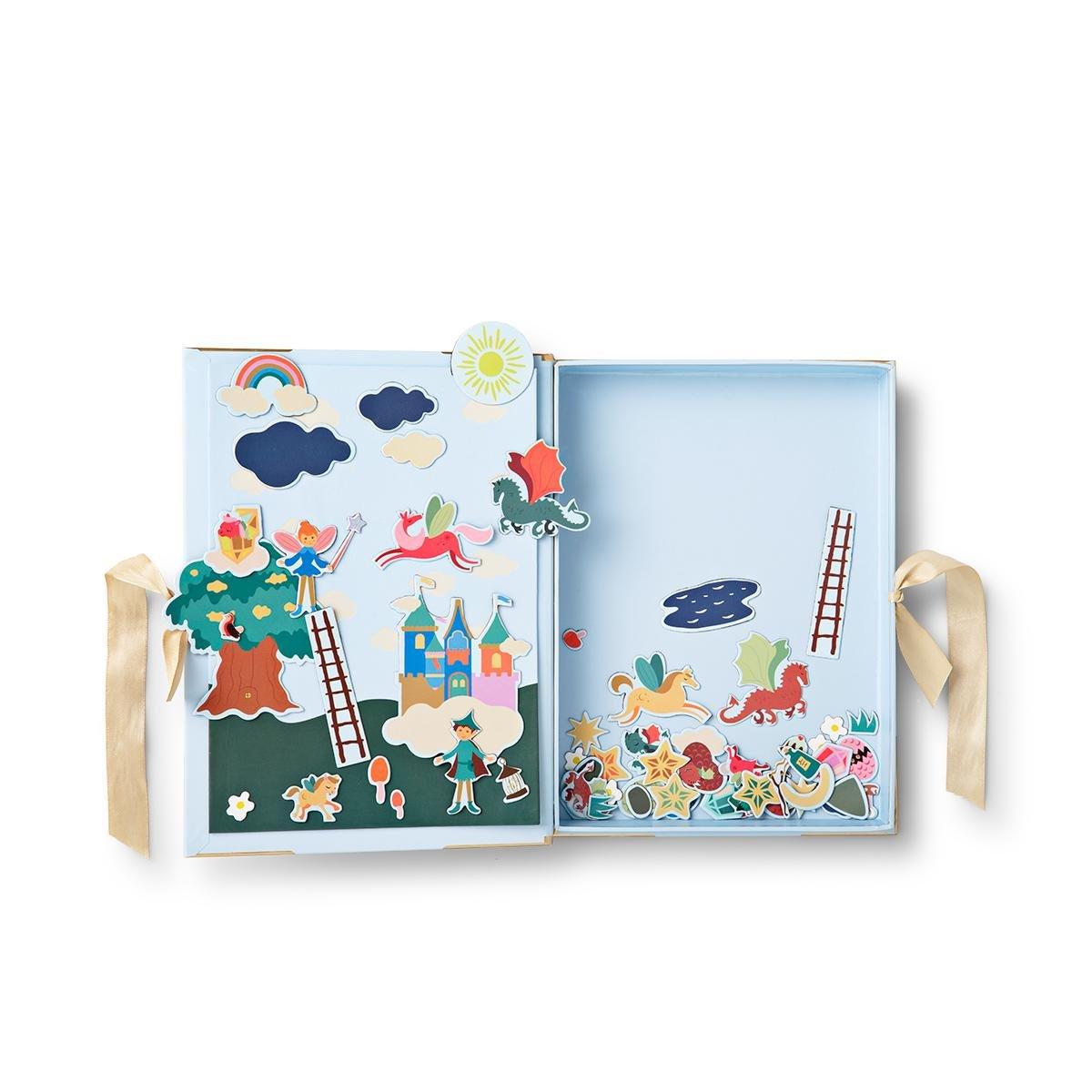 Blue magnetic book. fairytales