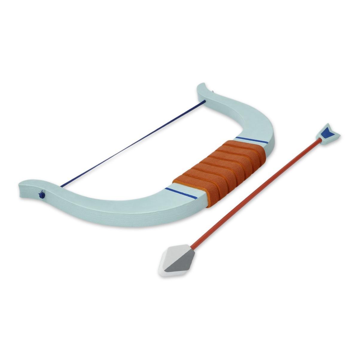 Blue bow and arrow