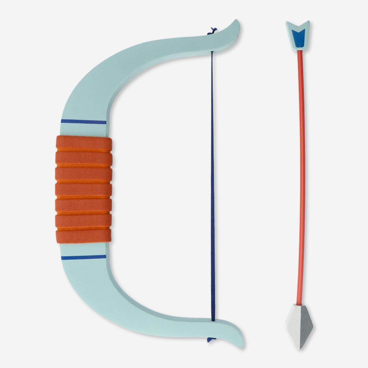 Blue bow and arrow