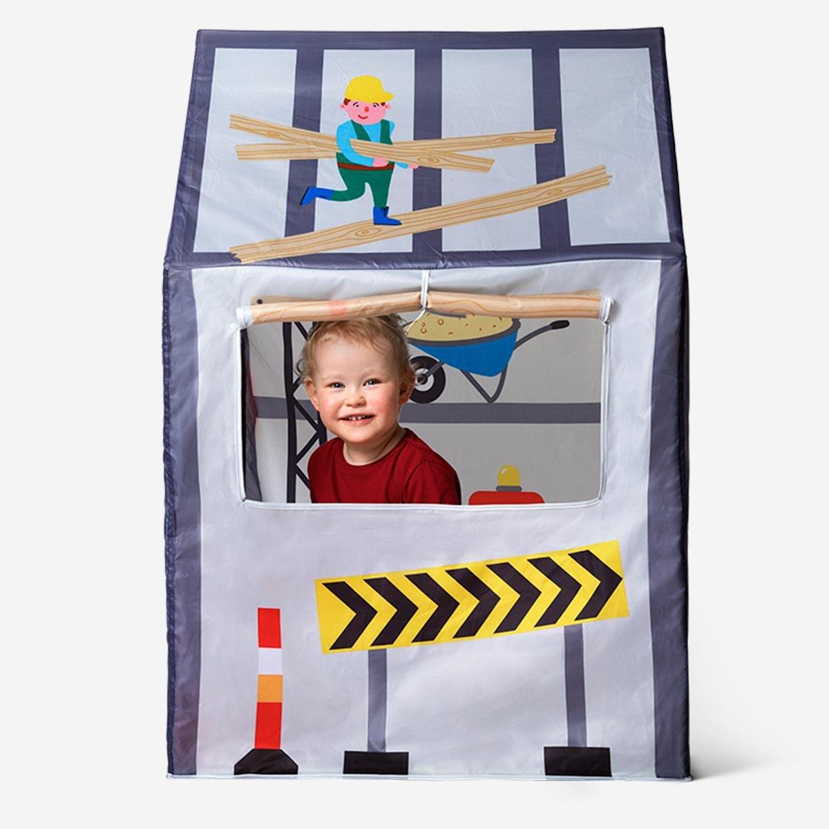 Grey play tent. 110 cm
