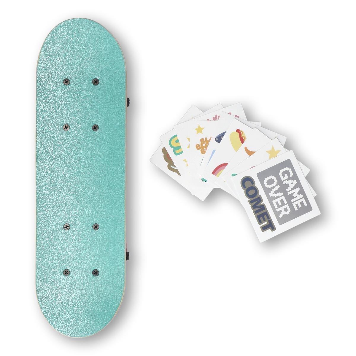 Green skateboard