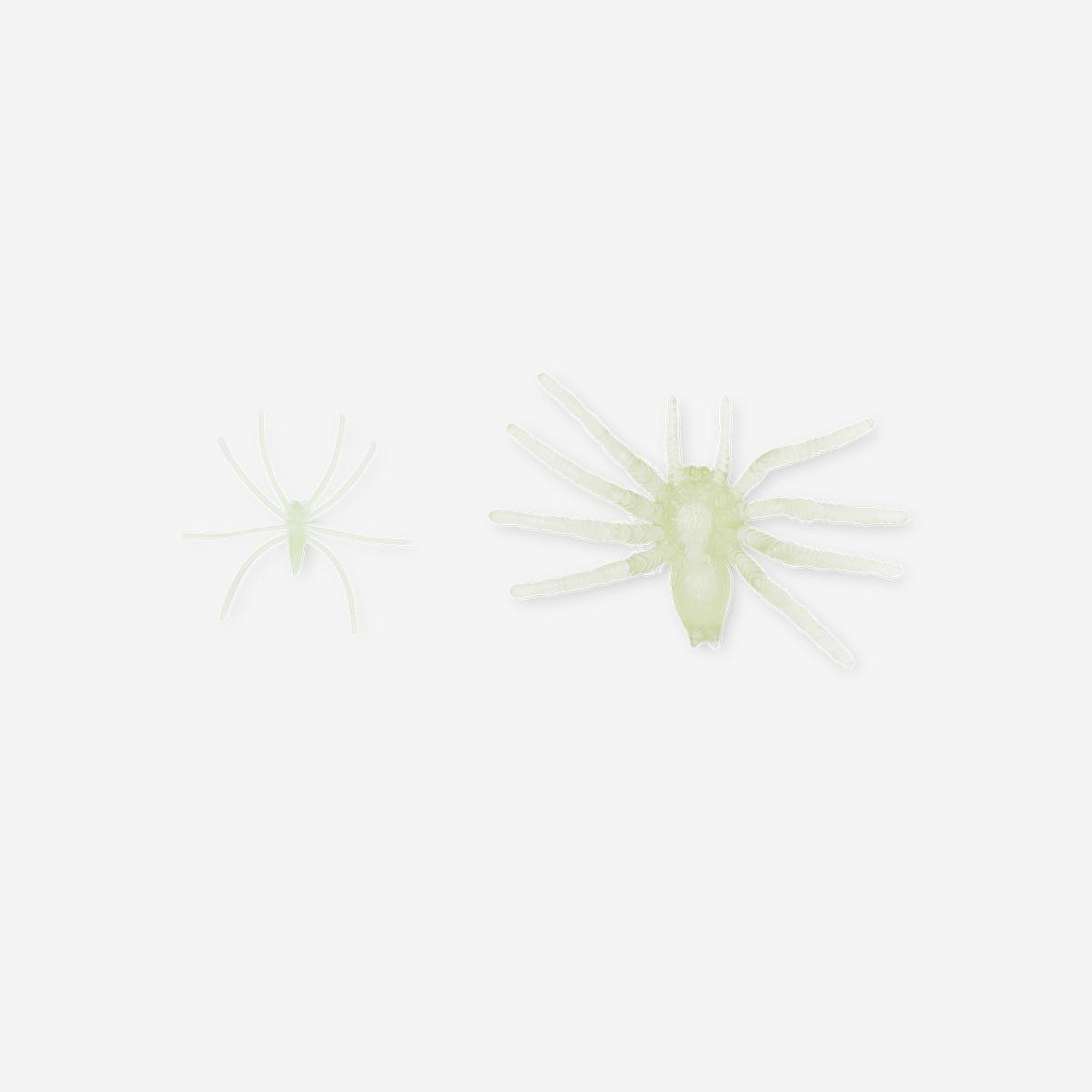 Multicolour Glow In The Dark Spiders