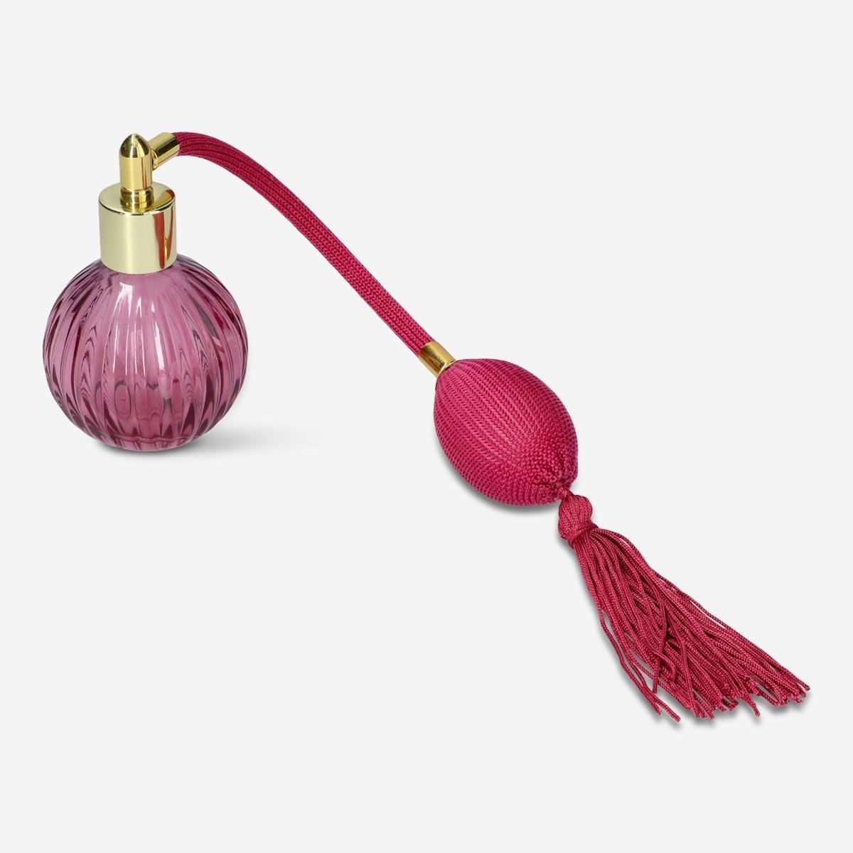 Pink perfume flacon
