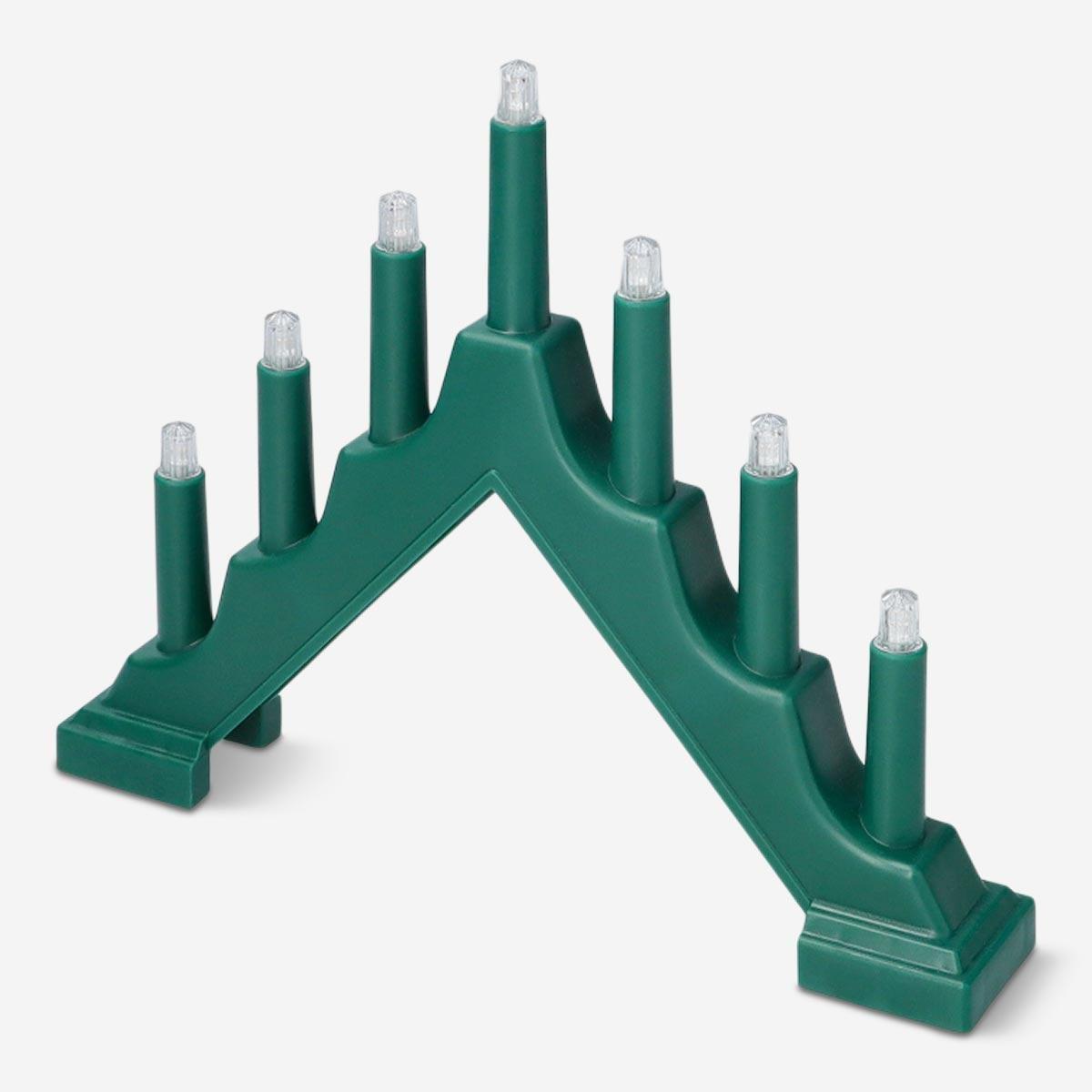 Green led lights on holder
