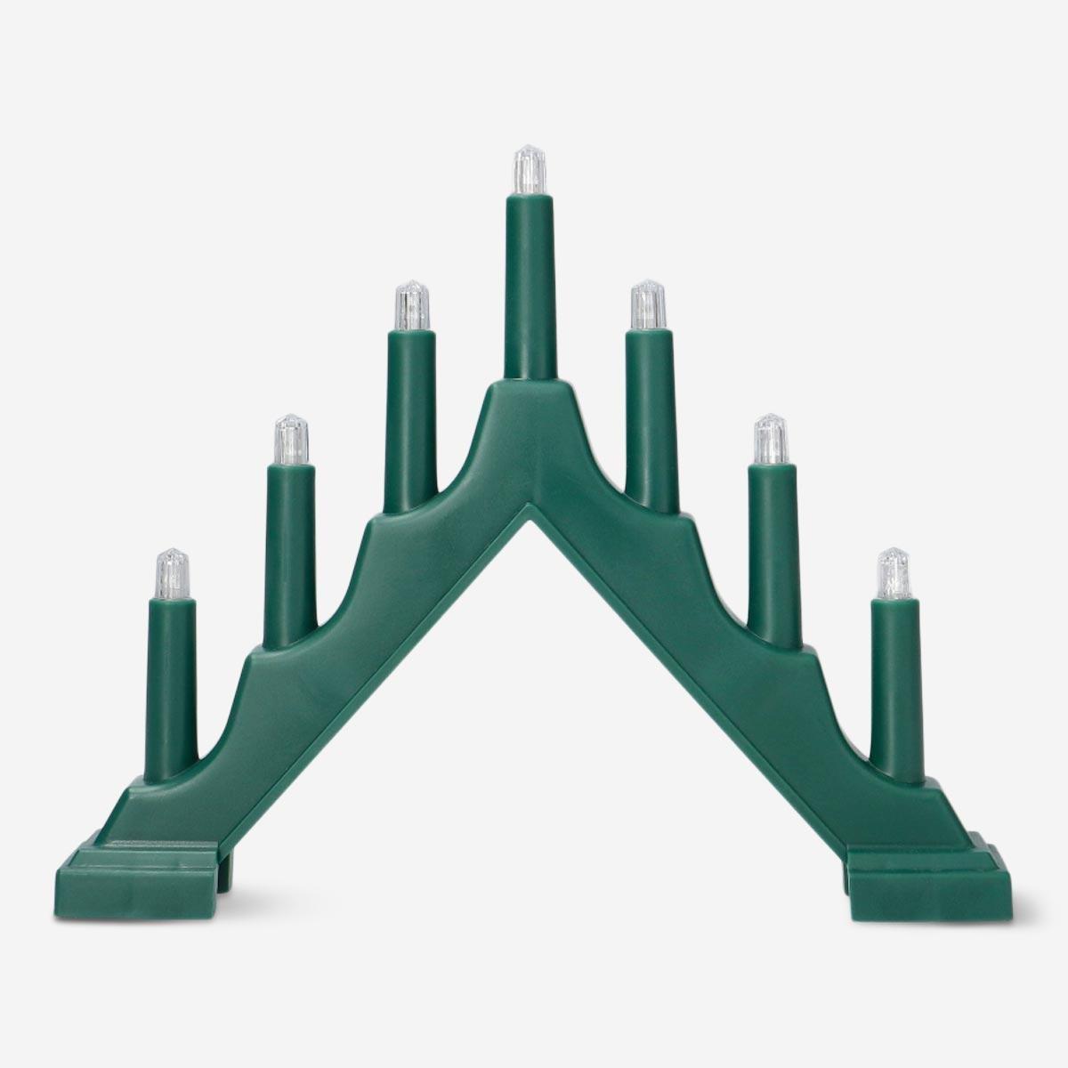 Green led lights on holder