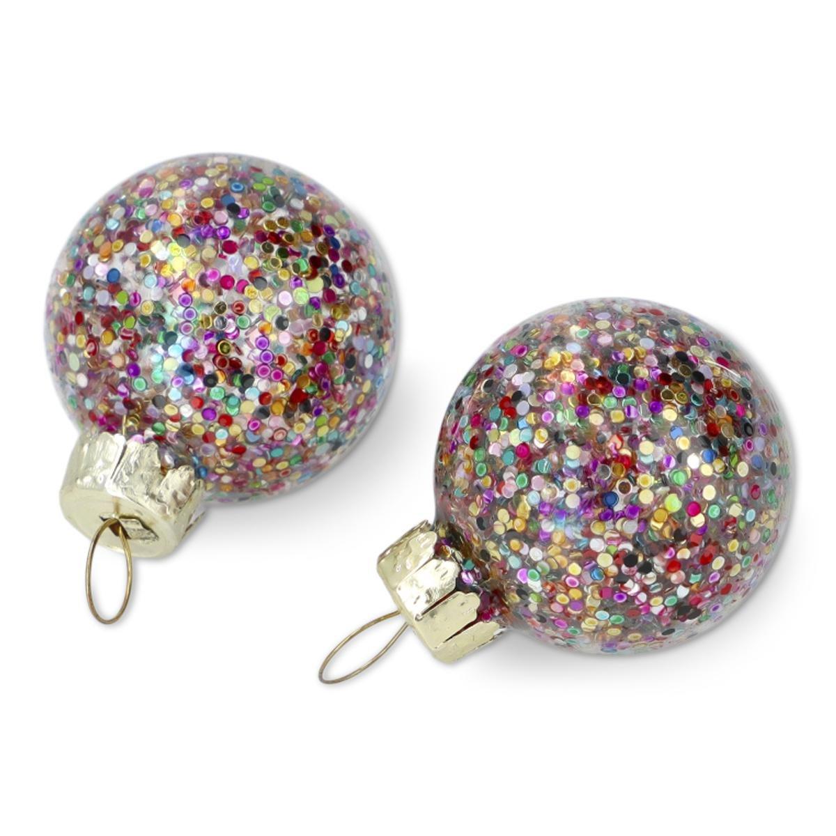 Multicolour christmas baubles. 6 pcs