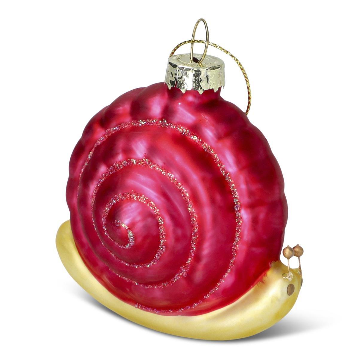 Red snail christmas bauble