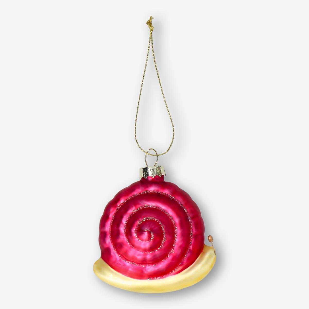 Red snail christmas bauble
