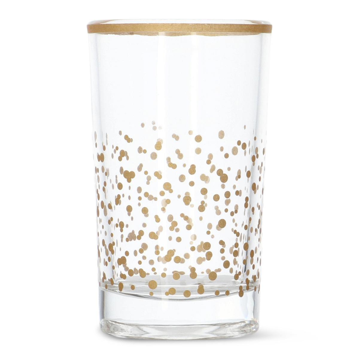 Golden drinking glass. 400 ml