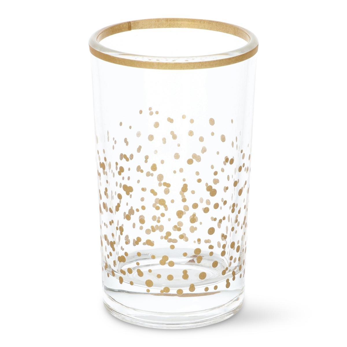 Golden drinking glass. 400 ml