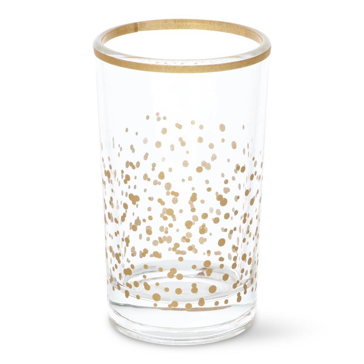 Golden drinking glass. 400 ml