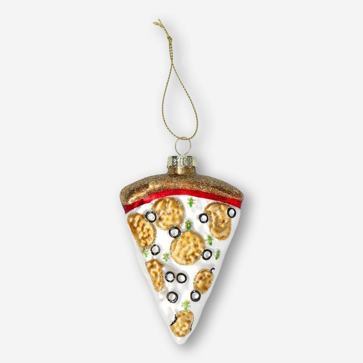 White pizza christmas bauble