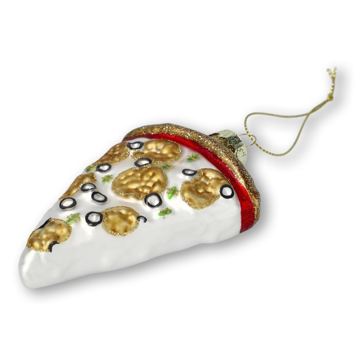 White pizza christmas bauble
