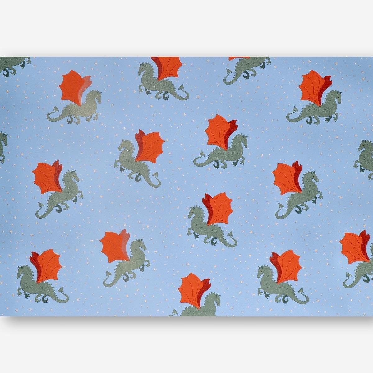 Blue wrapping paper