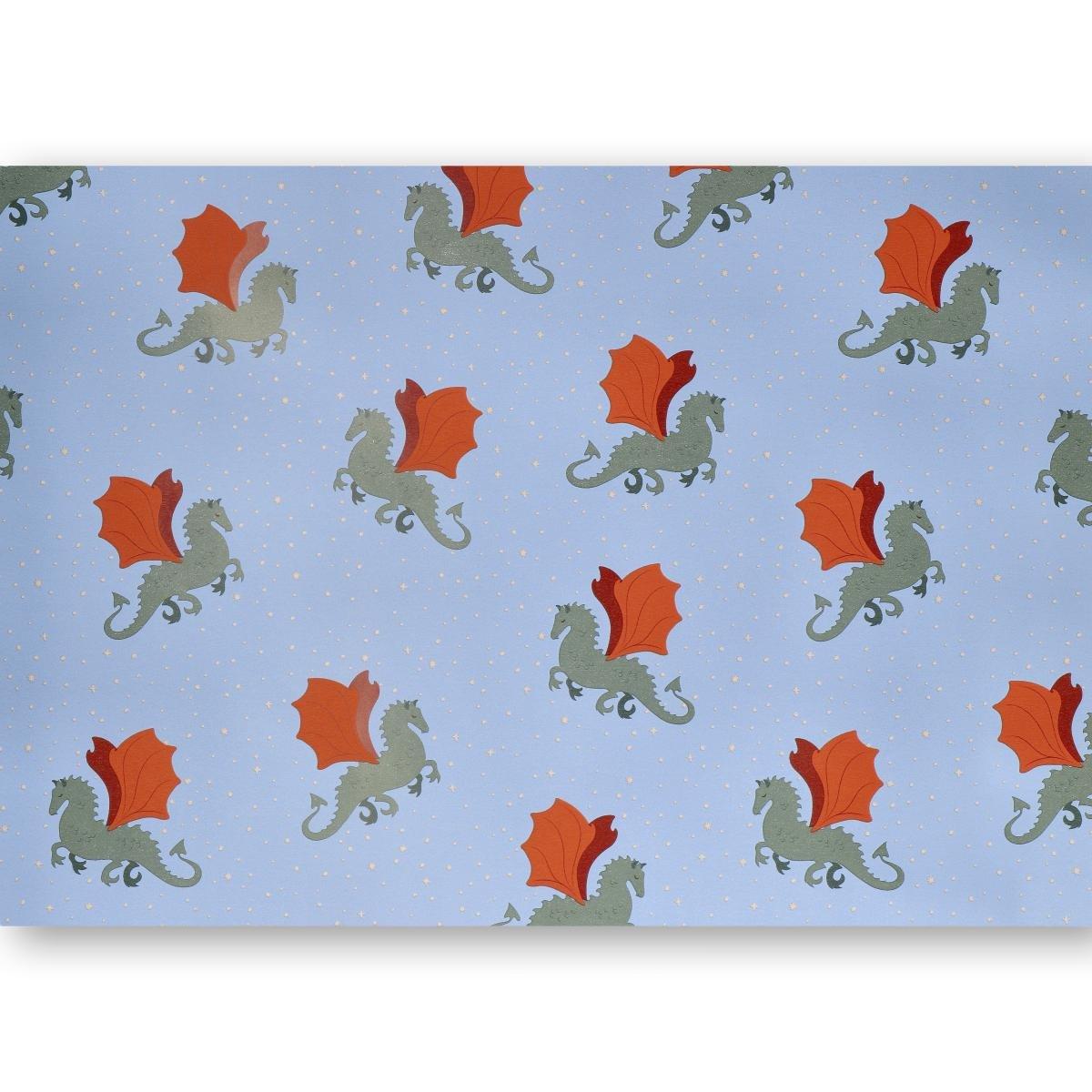 Blue wrapping paper