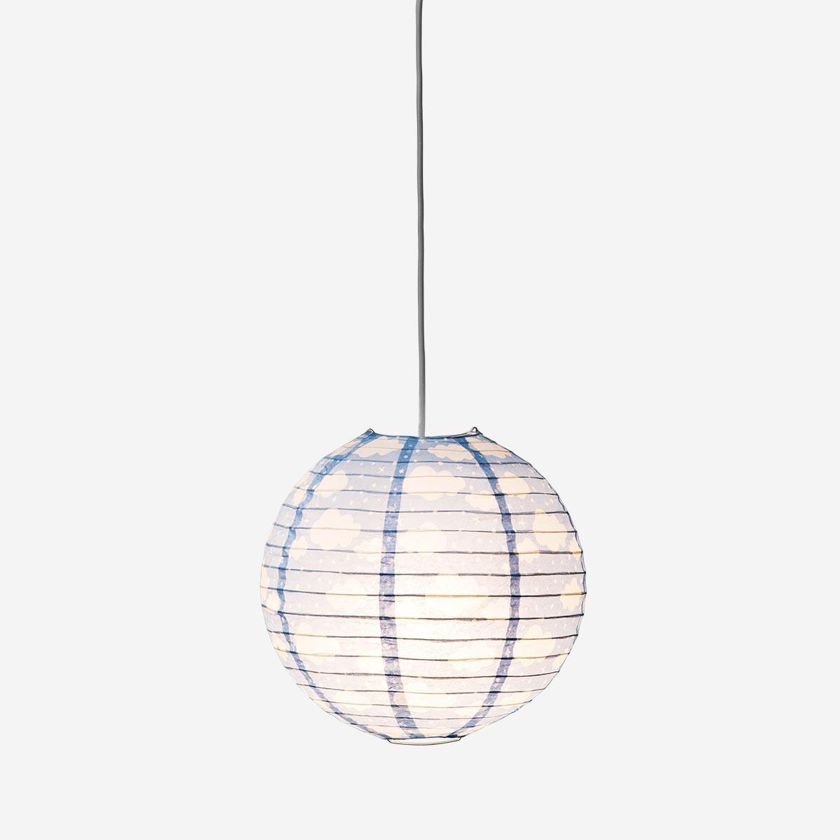 Blue lampshade