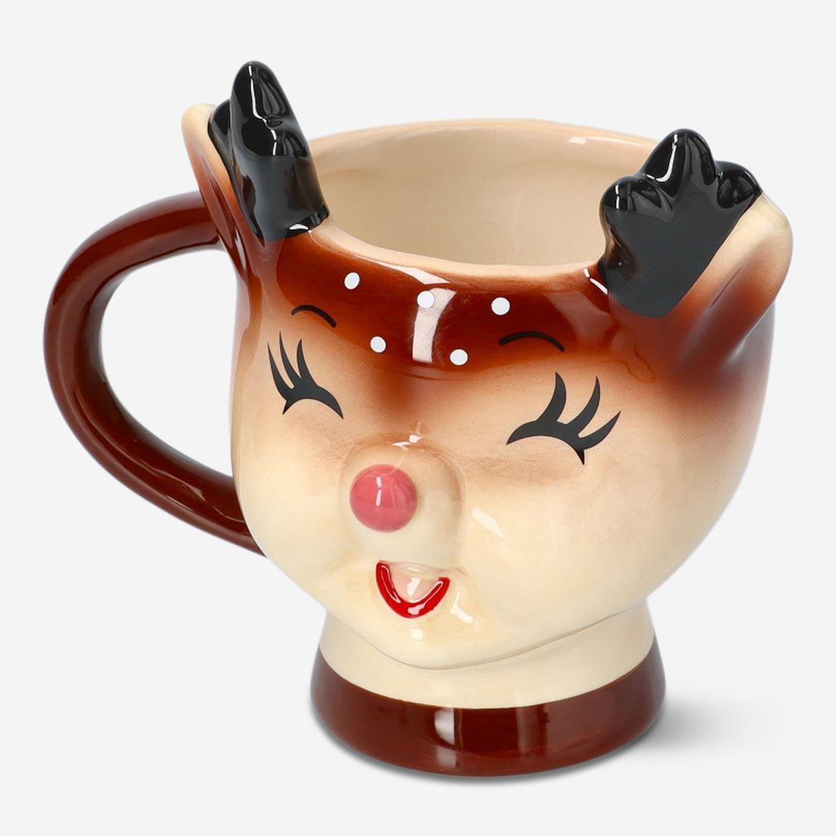 Brown deer mug. 450 ml